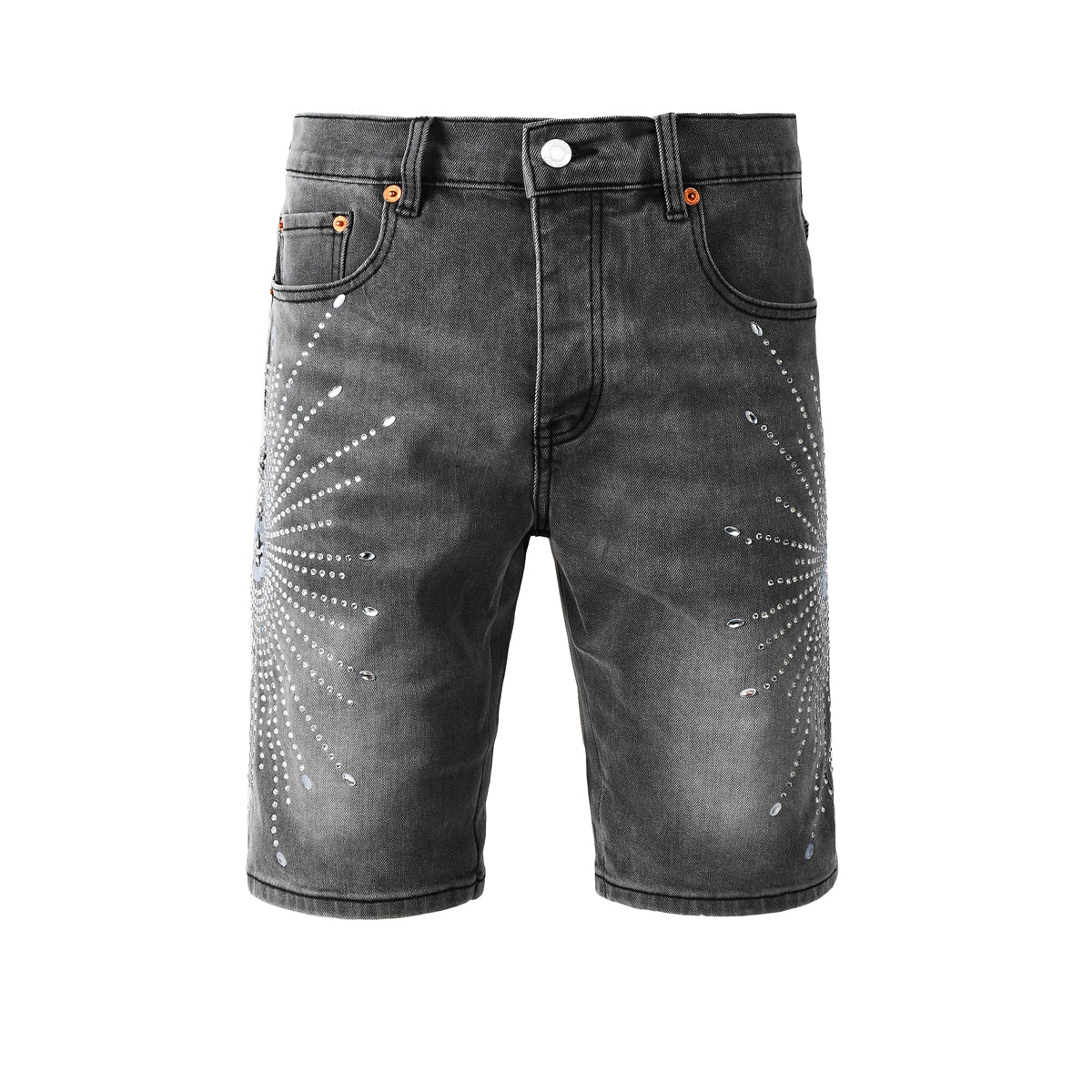 CASADEPT-PURPLE DENIM SHORTS 5094