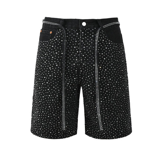 CASADEPT-PURPLE DENIM SHORTS 5095