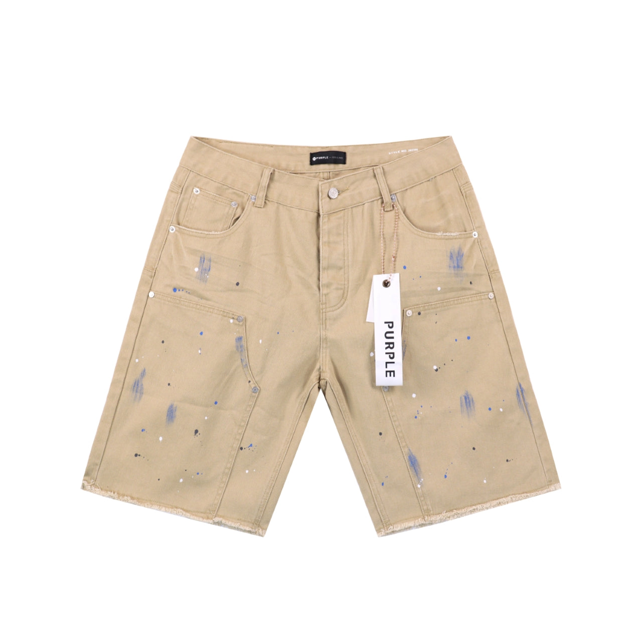 CASADEPT-PURPLE DENIM SHORTS