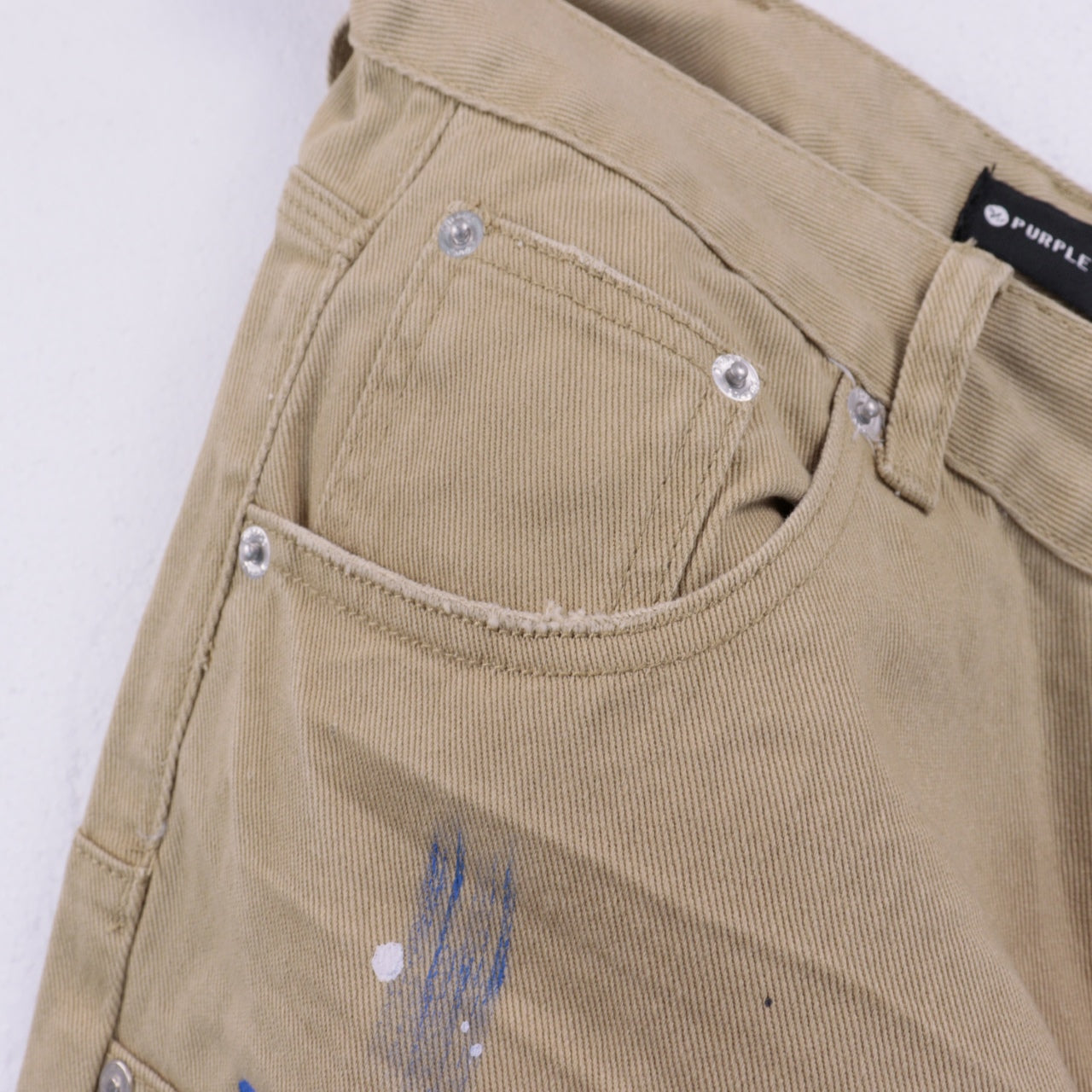 CASADEPT-PURPLE DENIM SHORTS
