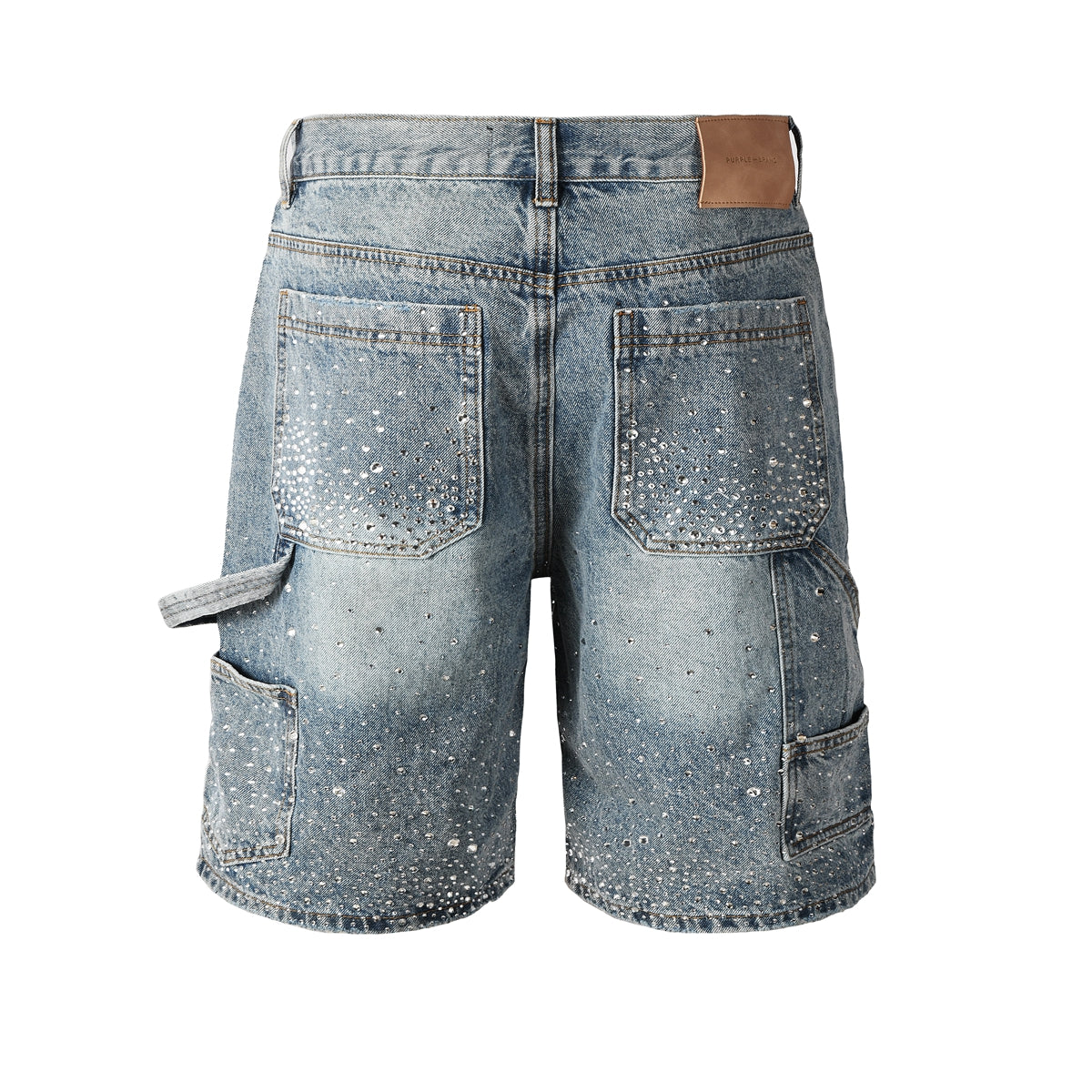 CASADEPT-PURPLE DENIM SHORTS 5097