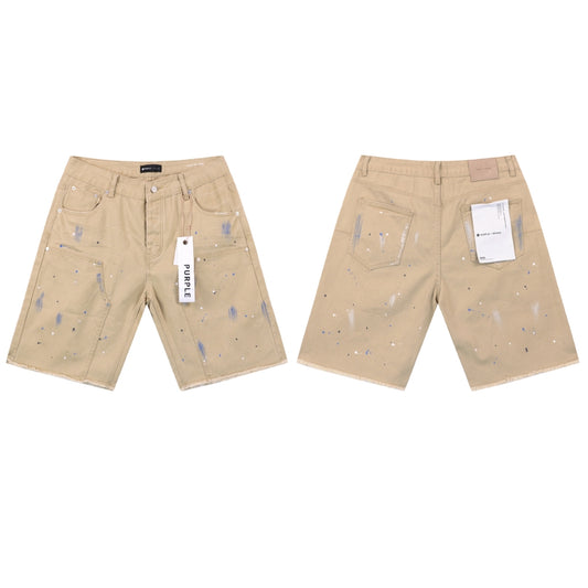 CASADEPT-PURPLE DENIM SHORTS